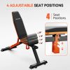 DAV Adjustable Preacher Curl Weight Bench With Leg Extension[Support for self-pickup face sheet, daily face sheet submission deadline 16:00]