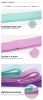 Long Resistance Bands 3 Strengths Purple, Pink and Green